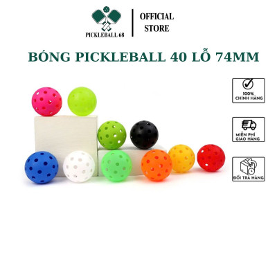 [Hoả tốc] Set 5 quả bóng luyện tập tiêu chuẩn thi đấu pickleball 40 lỗ mix chính hãng Pickleball68
