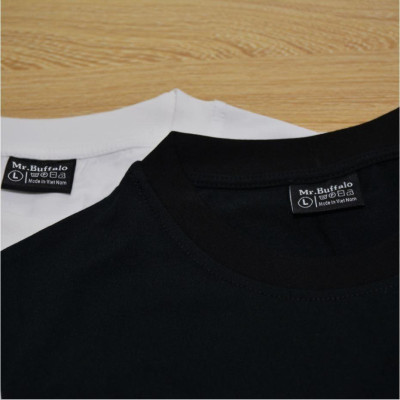 Áo Thun tay lỡ trắng đen xì rách tết 2024 rồng TE2 Mr.Buffalo