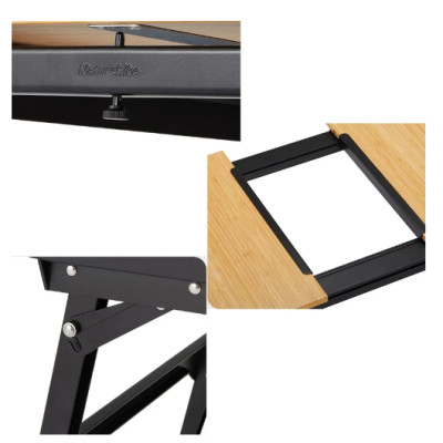 Bàn IGT mặt gỗ tre ray trượt NatureHike NH22JU010