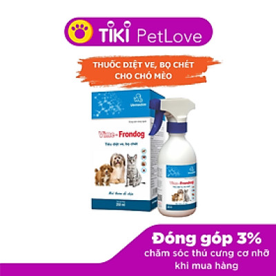 Chai Xịt Ve Rận Chó Mèo Vime-Frondog 250ml