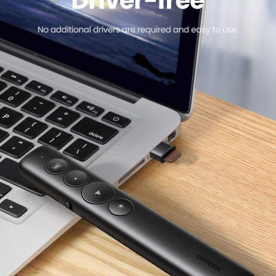 Ugreen UG50654LP479TK 200M laser sử dụng pin AAA không kèm pin Bút trình chiếu điều khiển 100m có túi đựng - HÀNG CHÍNH HÃNG