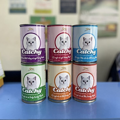 PATE CATCHY DÀNH CHO MÈO LON 400G