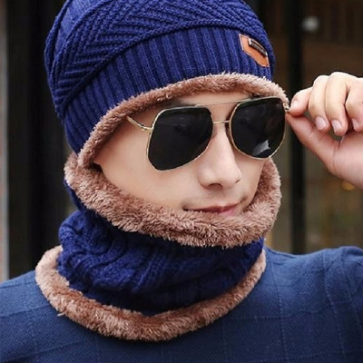 Mũ Len Kèm Khăn Chui Đầu (Freesize)