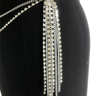 Belt thắt lưng belt váy chuỗi xích mắt đá độc đáo ấn tượng siêu tôn dáng