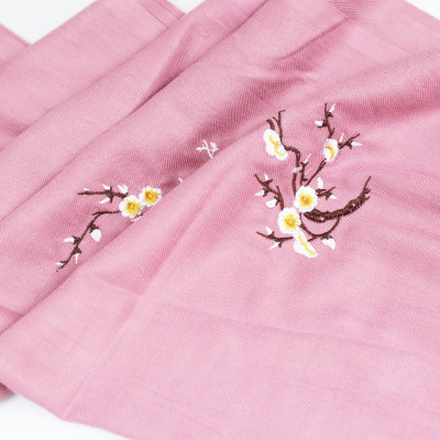 Khăn len Cashmere nữ thêu hoa