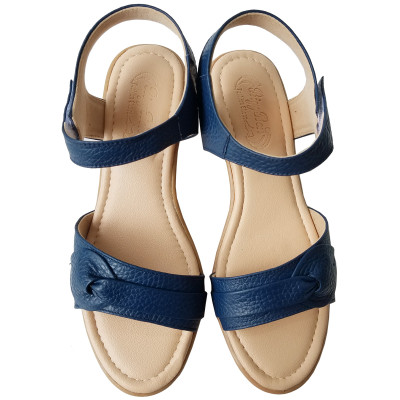 Giày Đế Xuồng Nữ BIGGBEN Da Bò Thật Cao 5 Phân SDX75