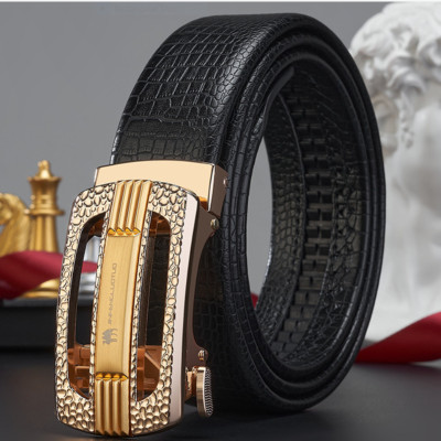 Thắt lưng nam da bò nguyên chất mặt khóa tự động hợp kim cao cấp