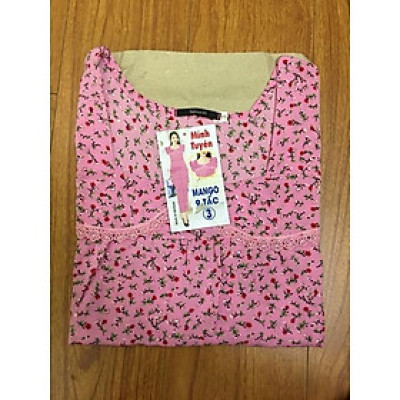 Đồ bộ nữ,đồ ngủ mặc nhà lửng 9 tấc vải lụa mango cao cấp BL 95 họa tiết hoa nhí dễ thương size 47-67kg