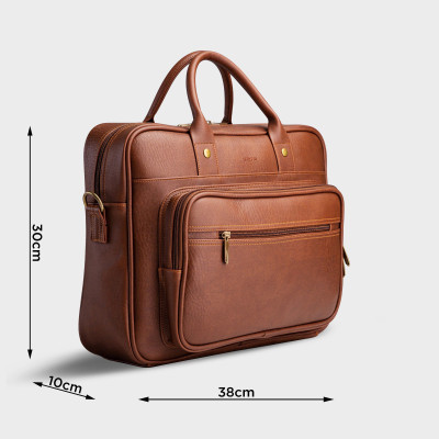 Cặp công sở Trita ( Thời trang nam đựng vừa laptop 13.3 inch - Cặp da TCA5 )