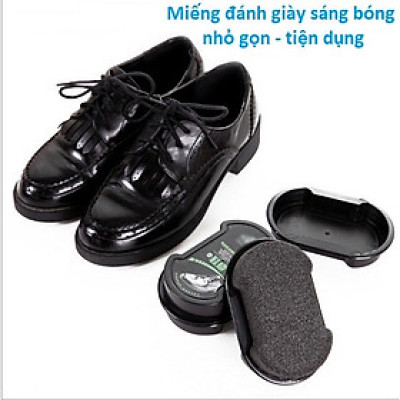 Set dụng cụ làm sạch giày - Xi mút  + sáp đánh bóng giày , dép , túi xách ,cặp ,bằng da  , thiết kế nhỏ gọn vô  cùng tiện lợi