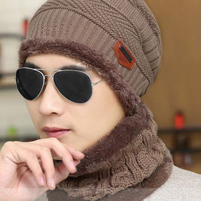 Mũ Len Kèm Khăn Chui Đầu (Freesize)