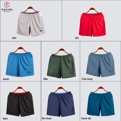 Quần đùi nam ngắn chạy bộ Fasvin R21451.HN vải Dù Gió nhẹ mát tiện dụng thể thao hay mặc nhà