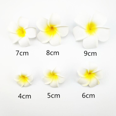 Sét 2 bông hoa sứ / hoa đại mềm cài tóc đi biển KAH153