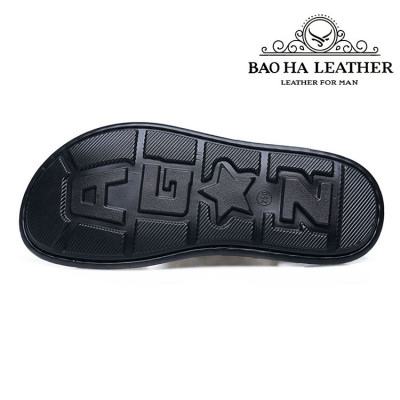 Dép nam xỏ ngón da thật BHD3008 Dép quai hậu nam