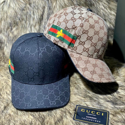 Nón kết, mũ lưỡi trai con Gu.cci ong phối vải kaki thời trang nam nữ siêu đẹp