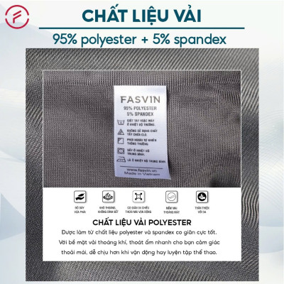 Bộ Quần Áo Thể Thao Nam Fasvin BC24651.HN Chất Vải Gió Chun 02 Lớp Lót Vải Thun Mềm Mại
