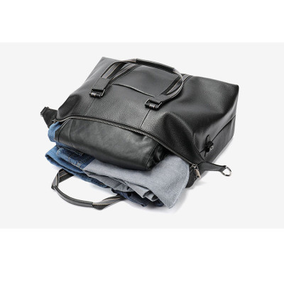 Túi trống du lịch BHM4028 có ngăn để laptop đến 17.3inch, chuẩn da bò thật