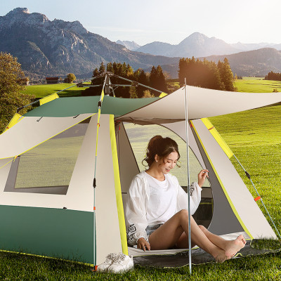 Lều Cắm Trại Du Lịch Tự Bung Gập Gọn 3 Đến 4 Người Siêu Chống Nắng Và Mưa Đại Nam Sport + Kèm Tấm Phủ Nóc Lều