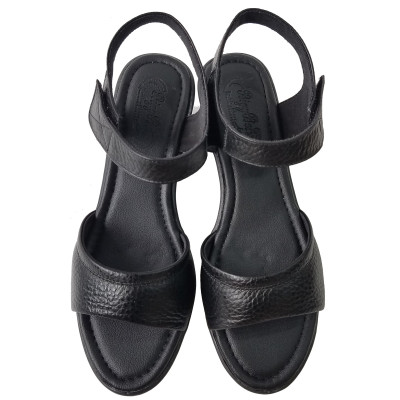 Giày Đế Xuồng Nữ BIGGBEN Da Bò Thật Cao 5 Phân SDX74