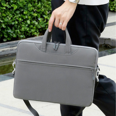 Túi xách da chống sốc laptop máy tính, túi công sở nam nữ đeo chéo cặp đựng laptop