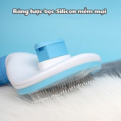 Lược Chải Lông, Đẩy Lông Cho Chó Mèo CLEAN giúp sạch lông,Chải sạch lông 1 cách hiệu quả, không gây rối, không làm xước da thú cưng