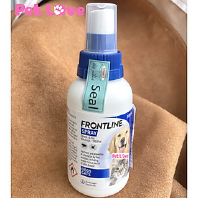 Thuốc Xịt Hỗ Trợ Điều Trị Bọ Chét, Ve, Rận Chó Mèo Merial Frontline Spray (100ml)
