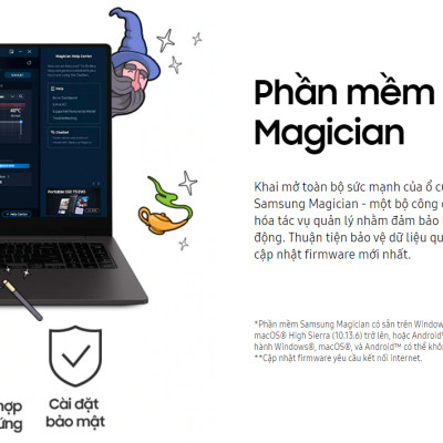 Ổ cứng di động Samsung SSD T5 EVO USB 3.2 Gen 1 2 TB, Tốc độ đọc/ghi 460MB/s, Tương thích Mac, PC, Laptop Hàng chính hãng