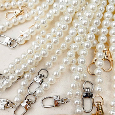 Dây ngọc trai đeo túi xách 40cm dây thay thế đeo túi đeo vai DIY phong cách phụ kiện túi xách