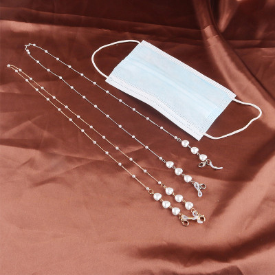 Dây đeo gọng kính mix charm trái tim ngọt ngào phong cách nam nữ unisex dây đeo khẩu trang chống thất lạc chống rơi rớt