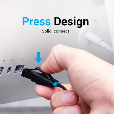 Dây cáp mạng Cat6 UTP Vention, dạng dẹt - độ dài 1m-15m dùng cho máy tính, laptop - Hàng chính hãng