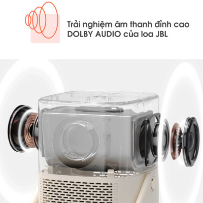 Máy chiếu thông minh Yaber T2 Plus tích hợp loa JBL Android Tivi Netflix bản quyền  Full-HD - Hàng Chính Hãng - Thương hiệu Máy chiếu gia đình và văn phòng hàng đầu