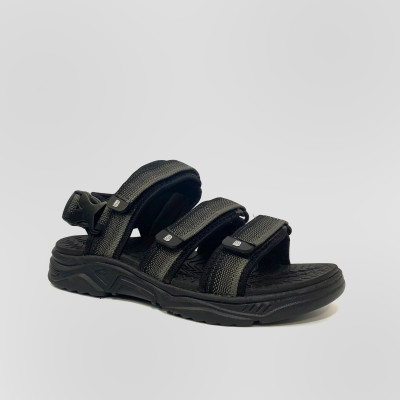 Giày Sandal Nam The Bily 3 Quai Ngang - Màu Xám Thổ Cẩm BL04