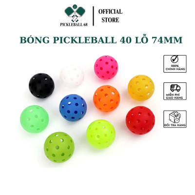 [Hoả tốc] Set 5 quả bóng luyện tập tiêu chuẩn thi đấu pickleball 40 lỗ mix chính hãng Pickleball68