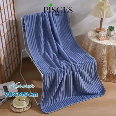 Khăn Tắm Lớn PISCES TOWEL 70x140cm Mềm Mại Thấm Hút Mồ Hôi, Khăn Gia Đình Thể Thao Tập Yoga Gym