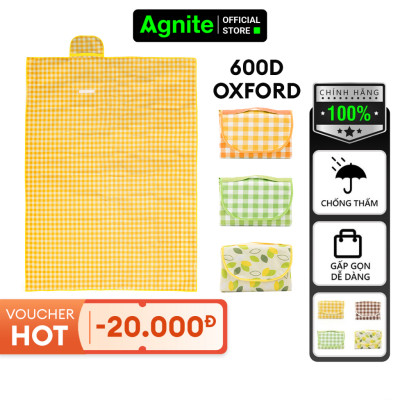 Thảm picnic, thảm dã ngoại chính hãng Agnite, thảm decor chống nước, nhiều màu đa kích thước dễ dàng gấp gọn như 1c túi