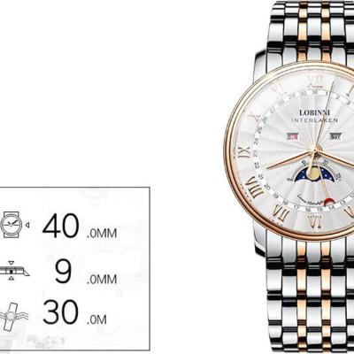 Đồng hồ nam chính hãng LOBINNI L3604-1