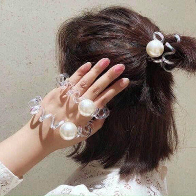 Set Cặp Tóc 5 Chi Tiết, Cặp Càng Cua,Dây Buộc Tóc
