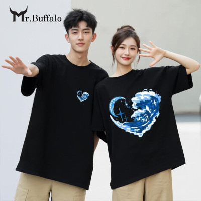 Áo Thun Đôi, Cặp Mr.Buffalo Tshirt Cotton 100% có bigsize Unisex Local Brand B18nB18