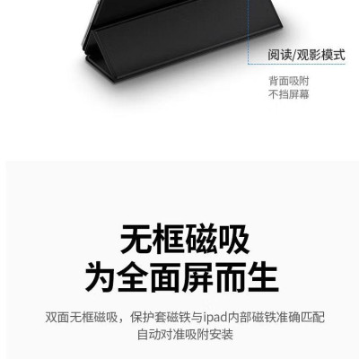 Ugreen UG80898LP382TK 12.9inch Màu Đen Ốp bảo vệ nam châm hai mặt cho iPad Pro 11inch có khe cắm bút chì cảm ứng apple pencel - HÀNG CHÍNH HÃNG