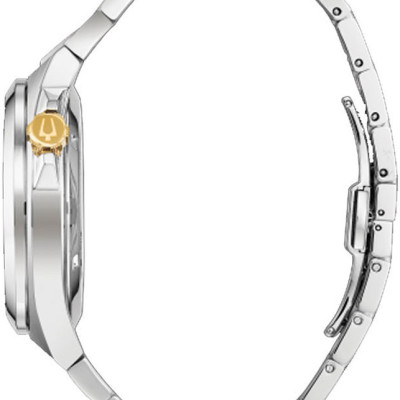 Đồng Hồ Nam Bulova Dây Thép Không Gỉ 98A224 - Mặt Đen (Sapphire)