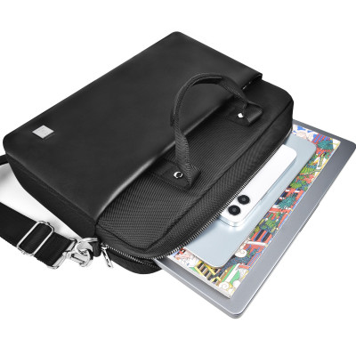 Túi Wiwu Hali Layer Bag dành cho máy tính bảng, laptop ngăn ngoài để phụ kiện làm bằng da PU, không thấm nước - Hàng chính hãng