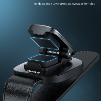 Móc kẹp treo Baseus Platinum Vehicle Eyewear Clip ACYJN- Hàng chính hãng