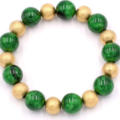 Chuỗi đeo tay - cẩm thạch đông ninh 12 ly VCTDHVM1 - may mắn, bình an