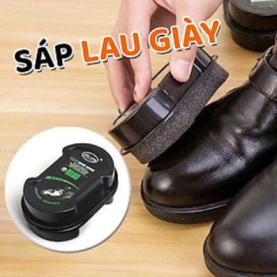 Com bo dụng cụ làm sạch giày - Miếng xi mút + sáp lau đánh bóng giày, dép ,  túi xách ,cặp ,bằng da , đa năng và tiện lợi