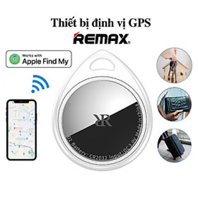 Định Vị Remax DropTag RT-G2302, Định Vị Không Giới Hạn Khoảng Cách + Tặng pin + dây đeo - Hàng chính hãng