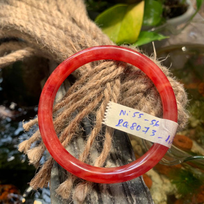 Vòng Cẩm Thạch Đỏ Tròn Ni 55 Đến 56