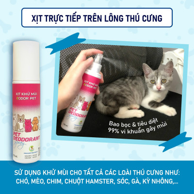Khử mùi hôi thú cưng cao cấp Eodor Pet 150ml. Công nghệ vi bọc phân tử đến từ Hoa Kỳ