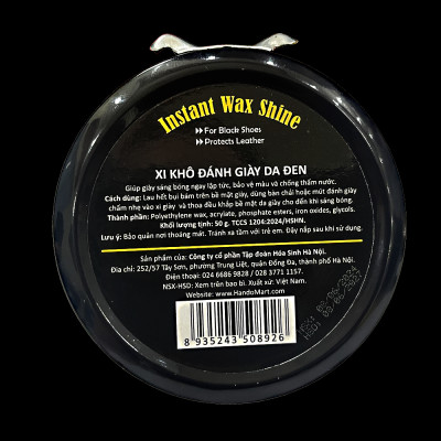 Xi khô đánh giày da, đồ da Hando 50g (Đen / Nâu)