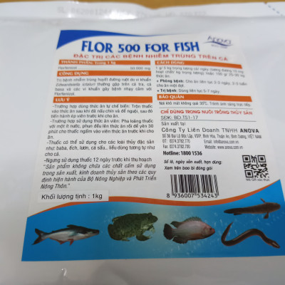Flor 500 For Fish – Kháng Sinh Trị Các Bệnh Nhiễm Trùng Trên Cá