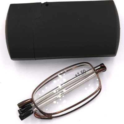 Kính lão gọng xếp 868 màu nâu tròng lão từ 1 độ đến 4 độ